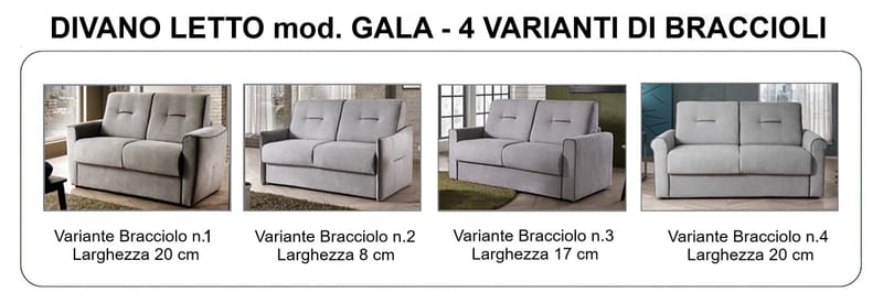 Mod. GALA - Divano Letto 3 Posti by Nottiblu - Thumbnail 6